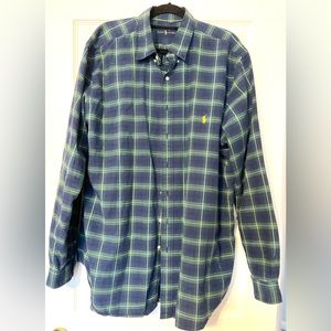 Ralph Lauren Polo Men's Long Sleeve Button-Down Oxford Shirt Size XL
